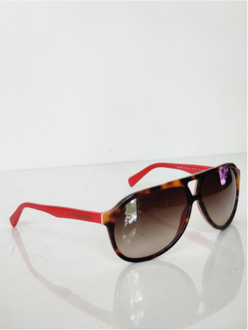 DOLCE & GABBANA DG4169P Red & Brown Tortoise Gradient Aviator Sunglasses 61 mm